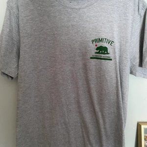 Primitive Apparel Skateboards Cali T Shirt Medium in Gray